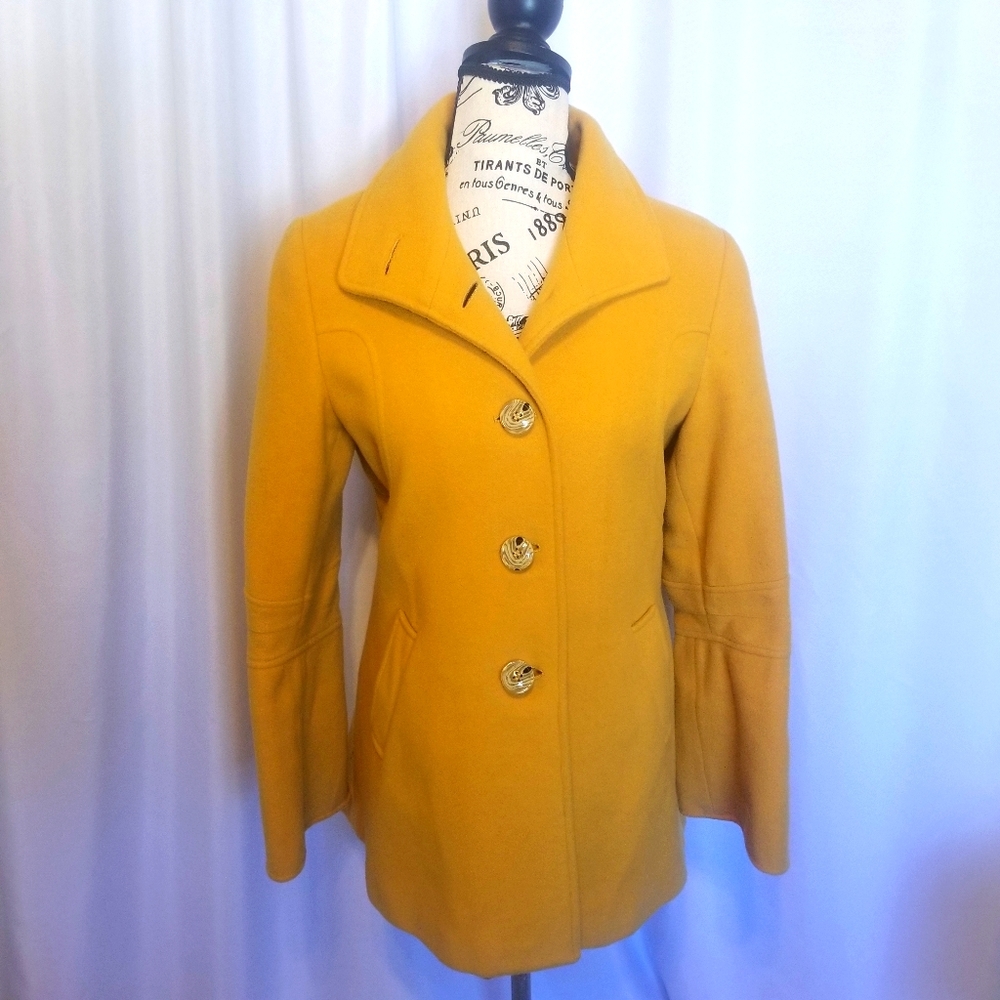 Women's Mustard Colored Coat - Large